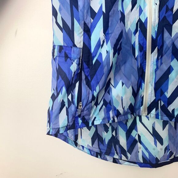 Nike Impossibly Light Geometric Monotone Printed Running Hooded Jacket Size XS - Picture 9 of 11